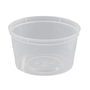600ml Plastic Round Container "Premium" MPR